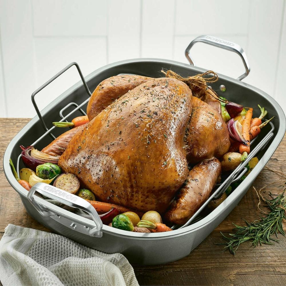 Circulon - Rôtissoire antiadhésive avec support