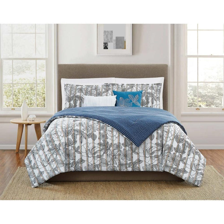 Chelsea Park - Ensemble de couvre-lit à 5 pièces, Patio Stripe