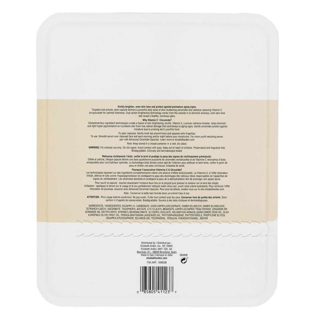 Elizabeth Arden - Sérum rénovateur d’éclat Vitamin C, 90 capsules