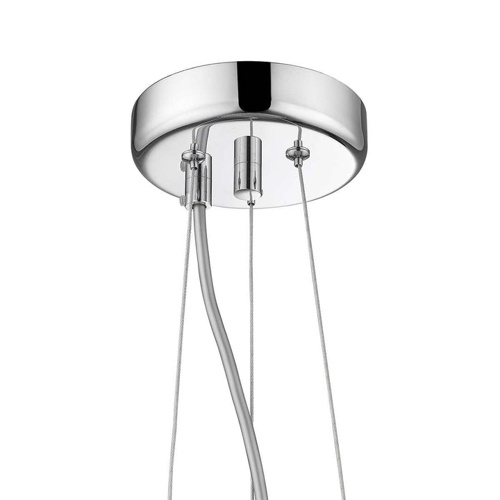 OVE - Lustre intégré à DEL en chrome avec accents de cristal, Patience