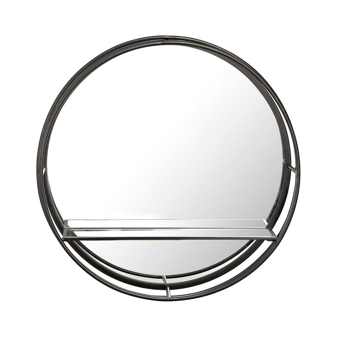 Appollo Munro - Miroir moderne rond en métal de 48,3 cm (19 po), Beatrice