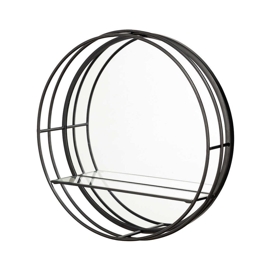 Appollo Munro - Miroir moderne rond en métal de 48,3 cm (19 po), Beatrice