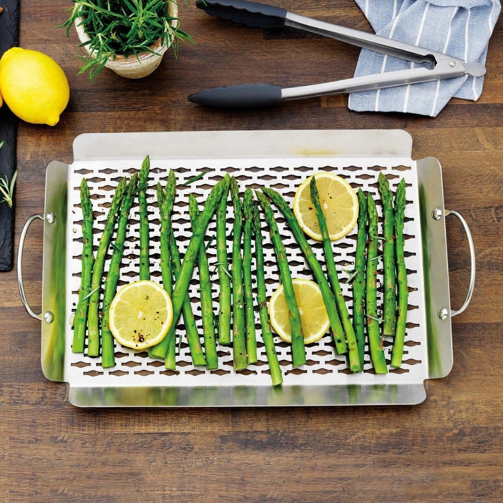 Paniers pour BBQ en acier inoxydable, 2 pièces