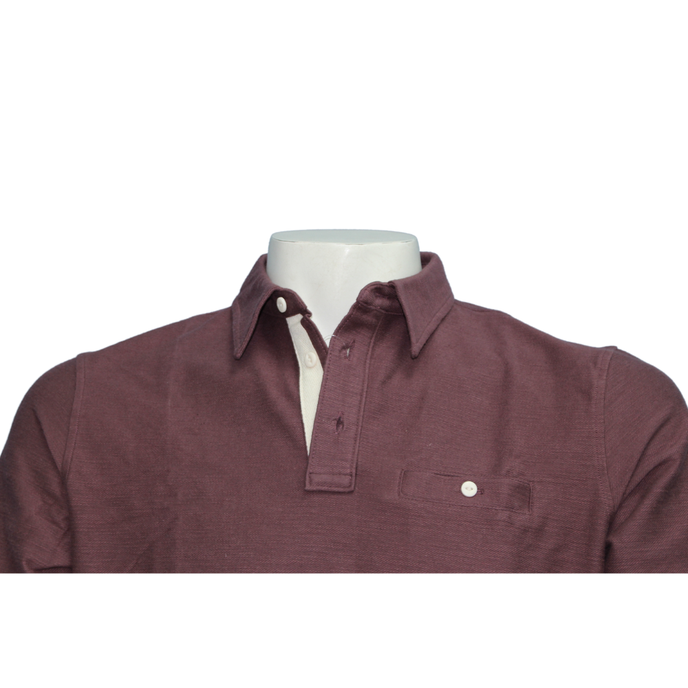 Jachs - Polo à manche courte en coton flammé