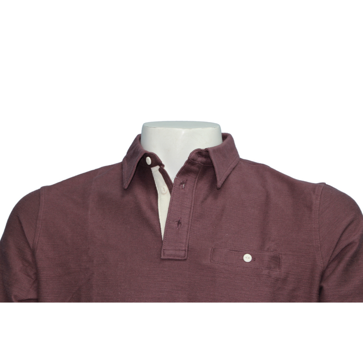 Jachs - Polo à manche courte en coton flammé