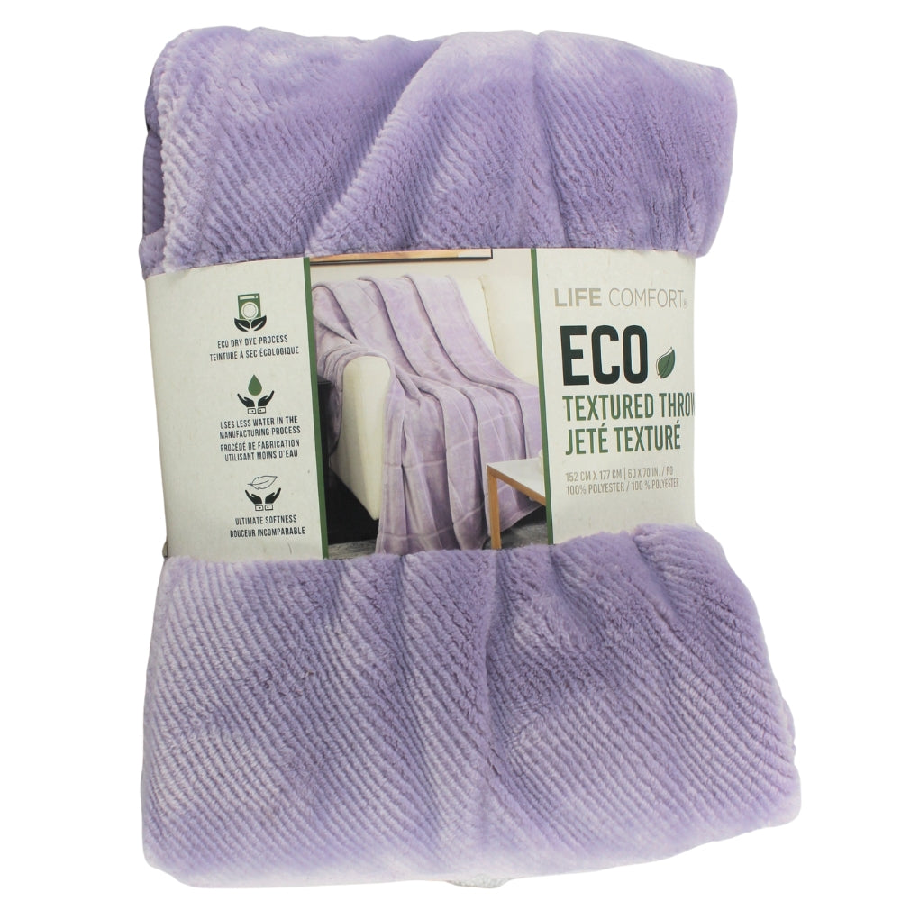 Life Comfort – Jeté texturé écologique 60 po x 70 po