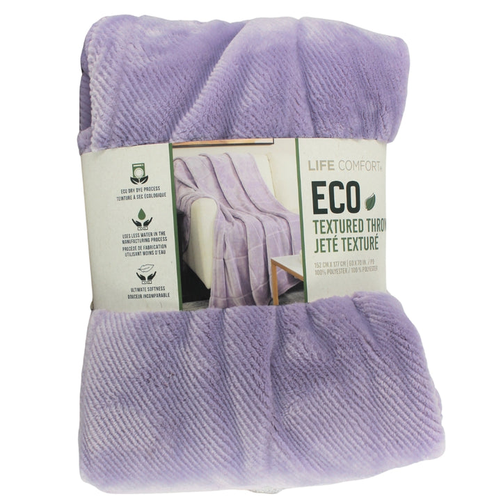 Life Comfort – Jeté texturé écologique 60 po x 70 po