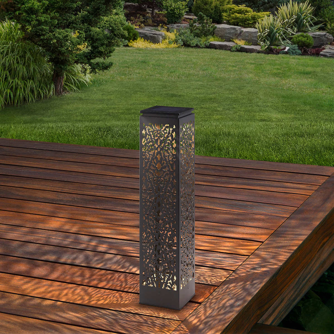 Naturally Solar - Lampe solaire de parterre de style bollard