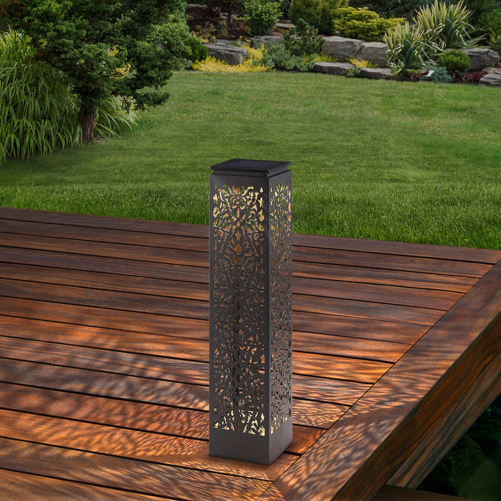 Naturally Solar - Lampe solaire de parterre de style bollard