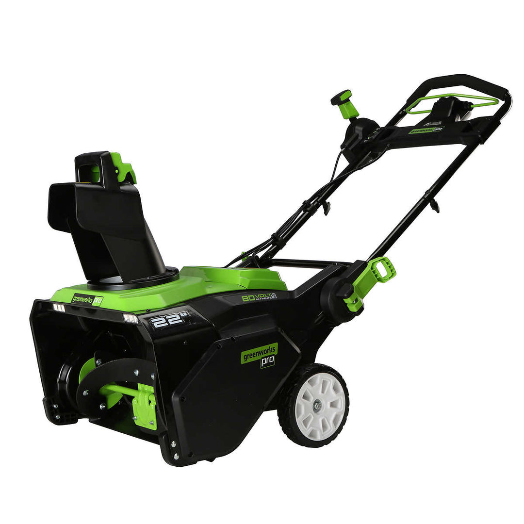 Greenworks Pro - Souffleuse à neige sans fil de 80 V, 22 po. sans batterie et chargeur
