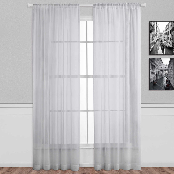 Taylor & Moxie - Voilages transparents - 2 panneaux - 52" x 90"