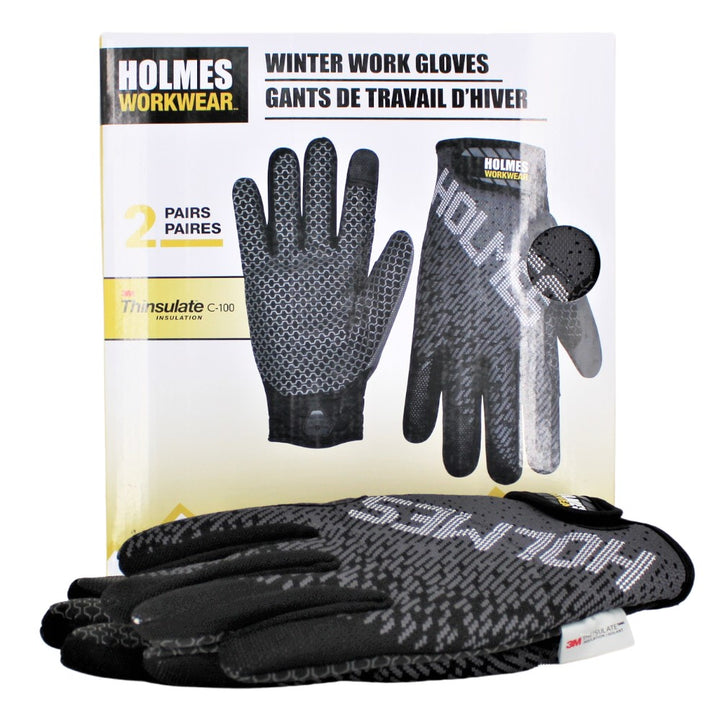 Holmes workwear - Gants de travail d'hiver, 2 paires