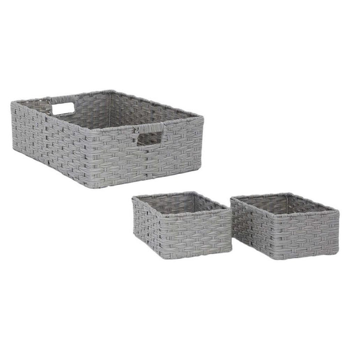 Baum - Ensemble de 3 paniers en osier synthétique