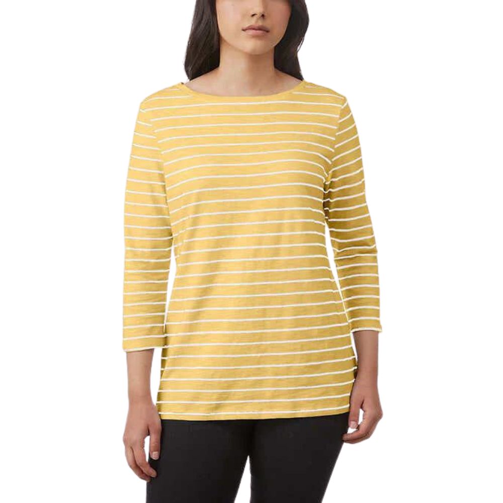 Pink Tartan - Chandail rayé à manches 3/4