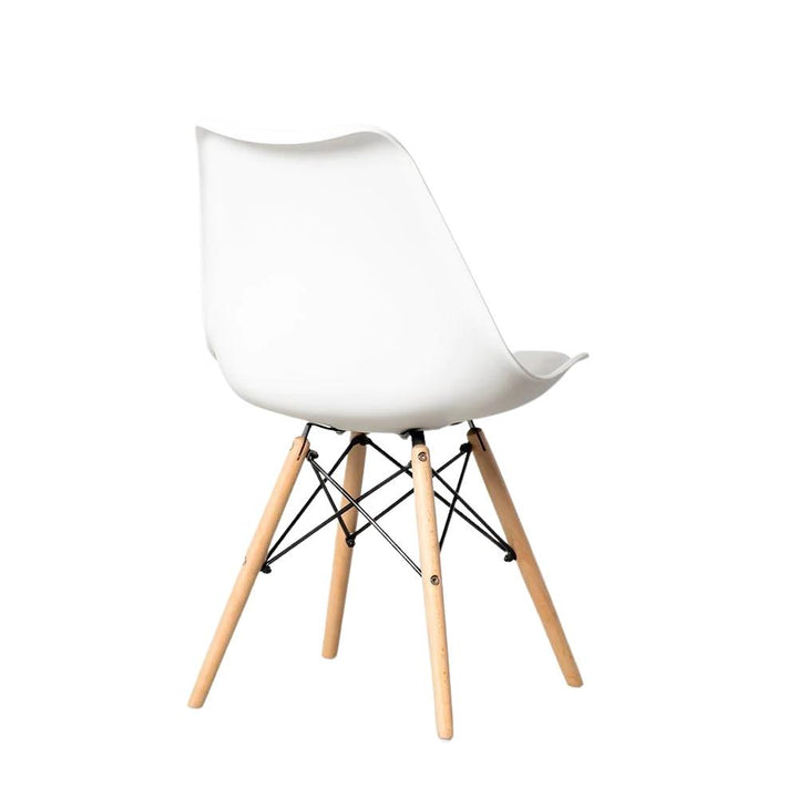 Bayside Furnishings - Ensemble de 2 chaises d'appoint capitonnées en cuir Eiffel