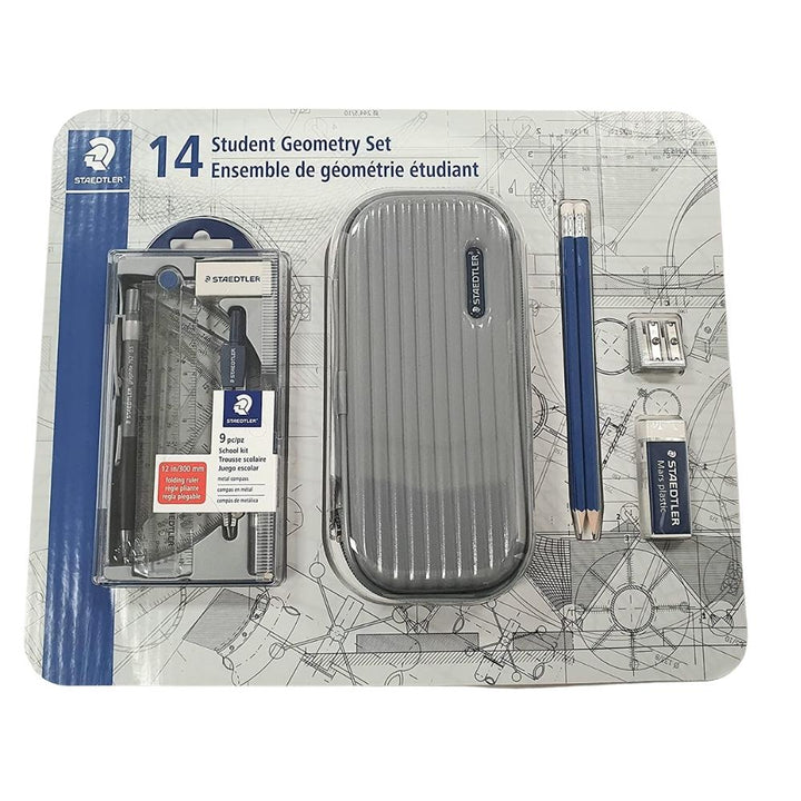 Staedtler - Ensemble 14 pièces pour géométrie