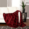 Life Comfort Striped Plush Throw