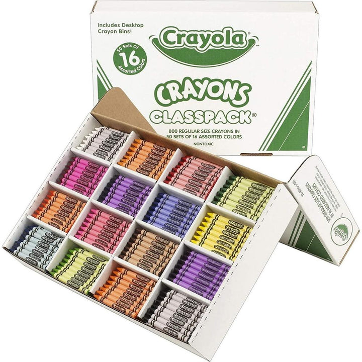 Crayola - Crayons de cire Classpack 800 crayons