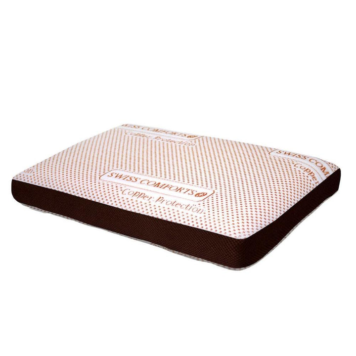 Swiss Comforts - Oreiller en mousse à mémoire en cuivre