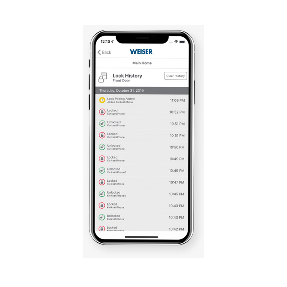 Weiser - Ensemble combo à pêne dormante électronique