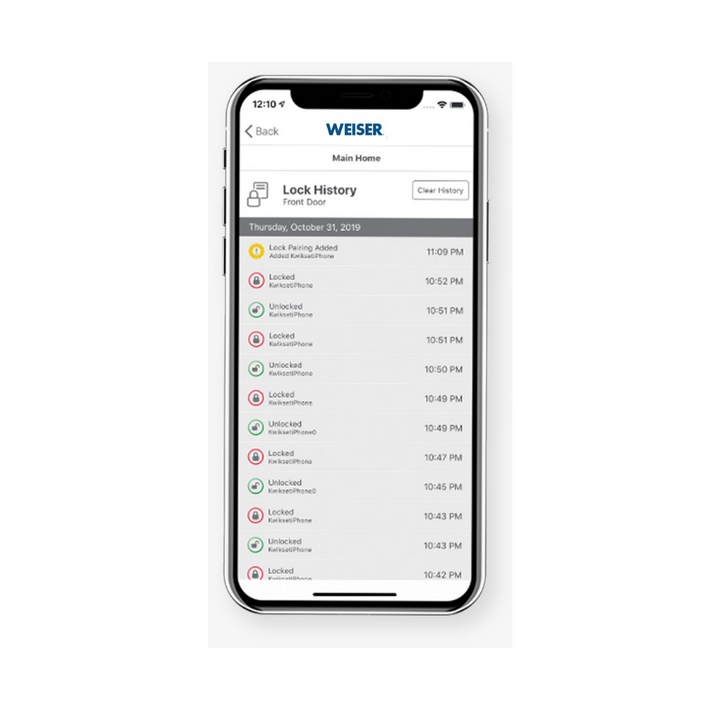 Weiser - Ensemble combo à pêne dormante électronique