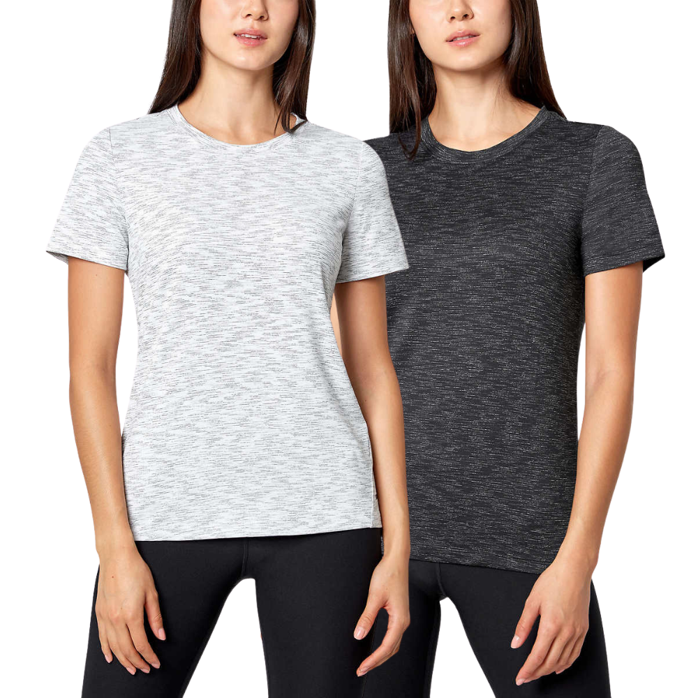 Mondetta – Chandail à manches courtes, paquet de 2