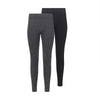 Lemon - Women's Fleece Lined Leggings, 2 Pack